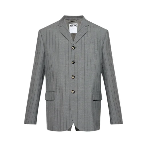 Single-Breasted Striped Blazer