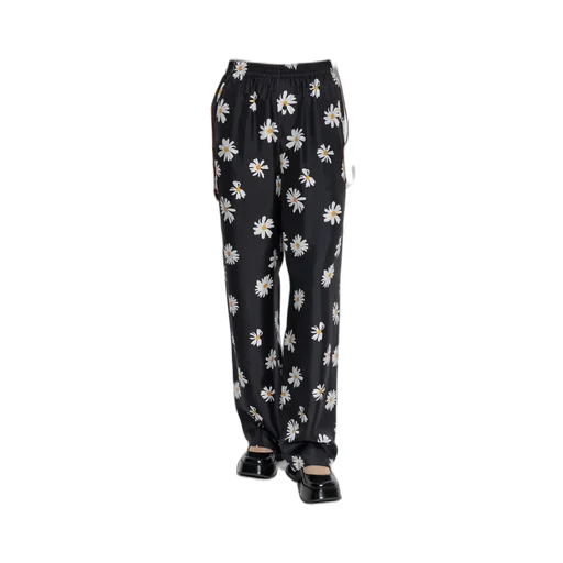 Daisy Printed Elastic Waist Pants