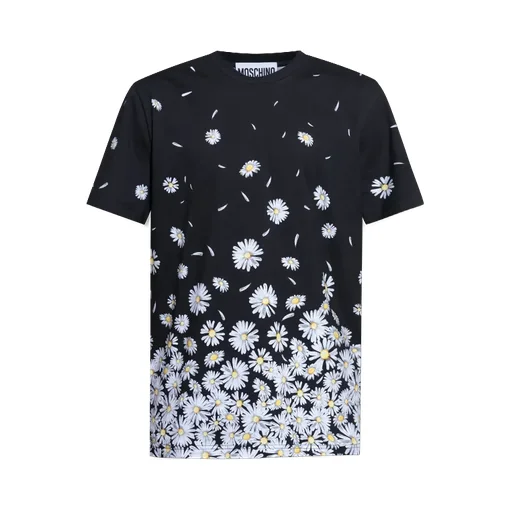 Flower Printed Crewneck T-Shirt