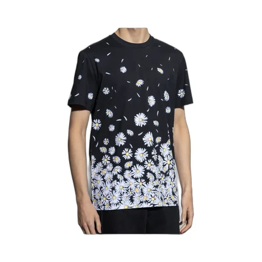 Flower Printed Crewneck T-Shirt