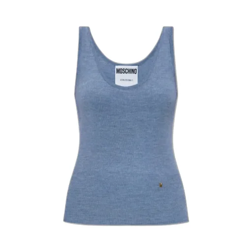 M Logo Plaque Ribbed Tank Top