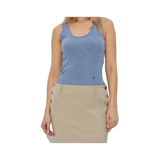 M Logo Plaque Ribbed Tank Top