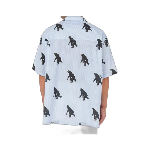Animal Printed Short-Sleeved Shirt