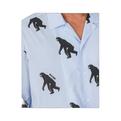 Animal Printed Short-Sleeved Shirt