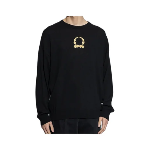 Logo Embroidered Knit Jumper