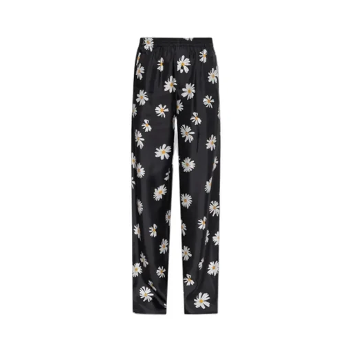 Daisy Printed Elastic Waist Pants