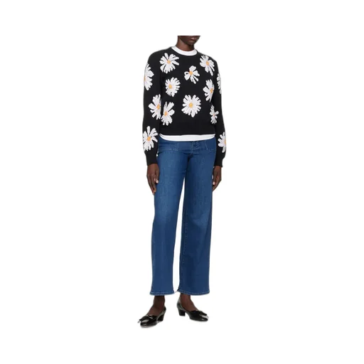 Floral Intarsia Crewneck Jumper