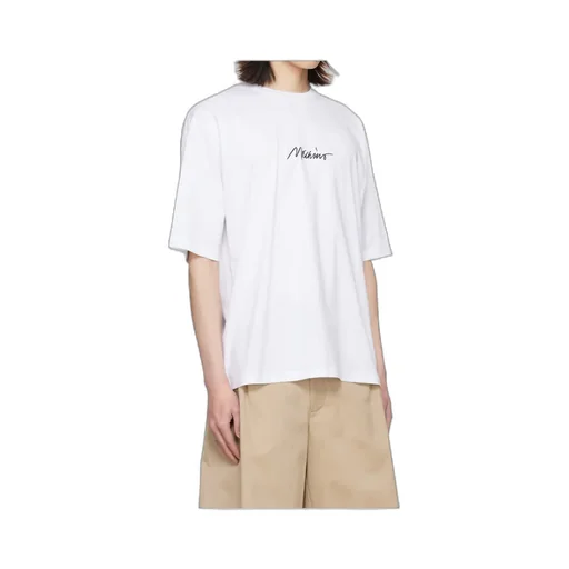 Round Collar Embroidered T-Shirt