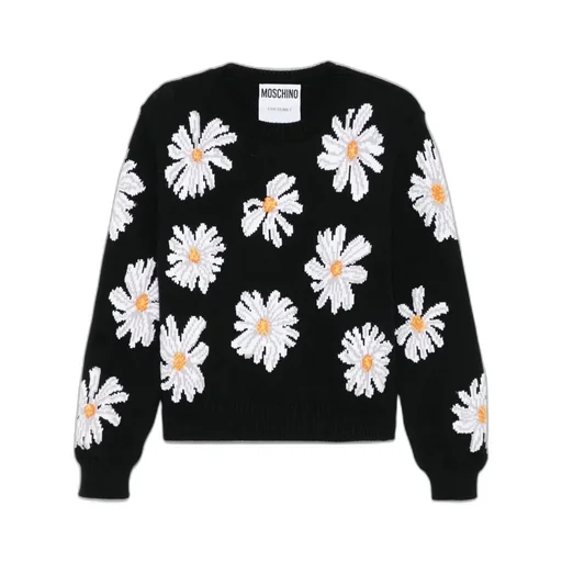 Floral Intarsia Crewneck Jumper