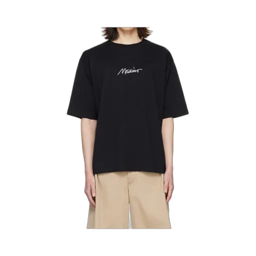 Round Collar Embroidered T-Shirt
