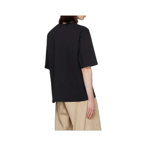 Round Collar Embroidered T-Shirt