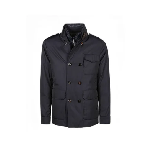 Double-Breasted Long-Sleeved Cotton Suit