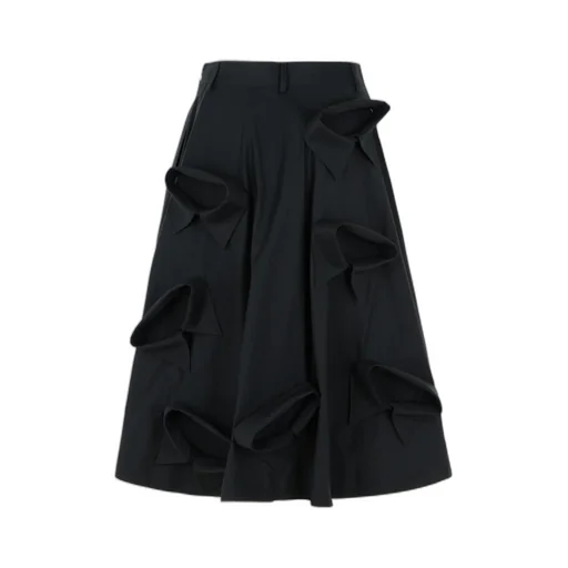 Collared Detailed Skirt