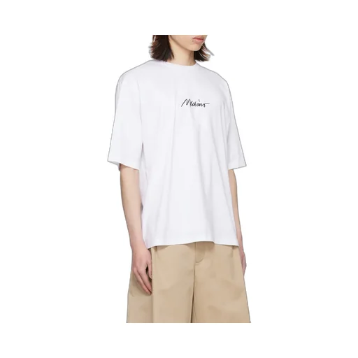 Round Collar Embroidered T-Shirt