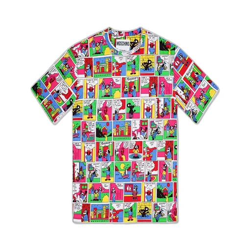 Graphic Print Round Collar T-Shirt