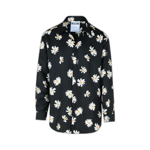 Floral Printed Long-Sleeved Shirt