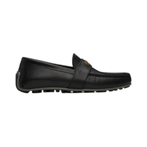 Metal Logo Loafers