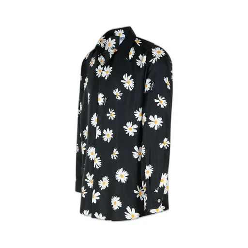 Floral Printed Long-Sleeved Shirt