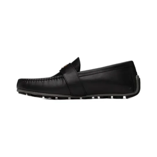 Metal Logo Loafers