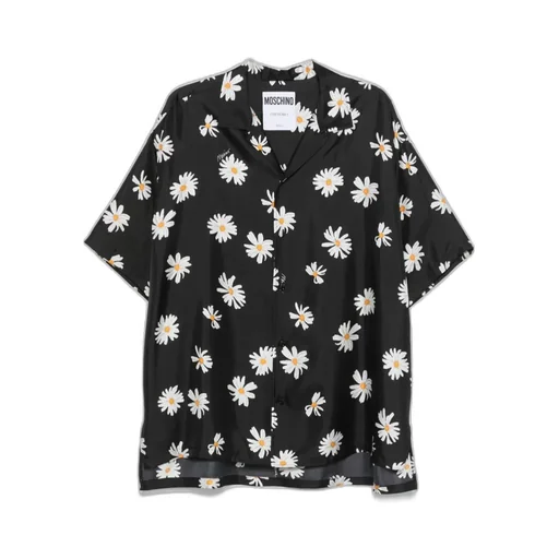 Short-Sleeved Floral-Printed Shirt