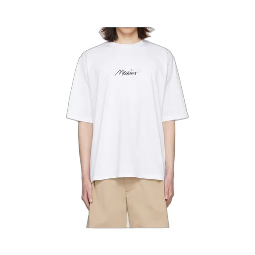 Round Collar Embroidered T-Shirt