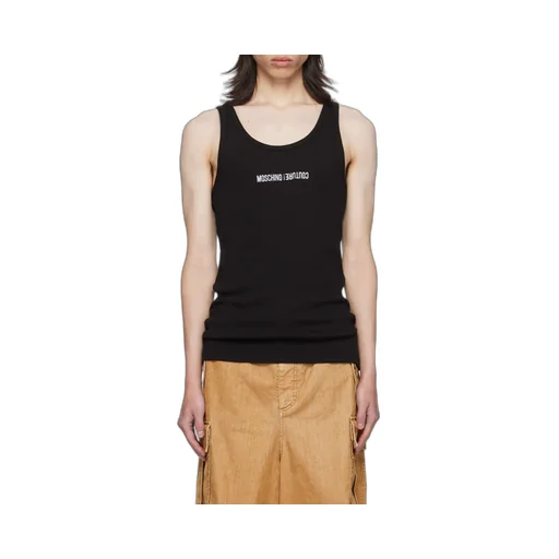 Logo Pattern Embroidered Vest
