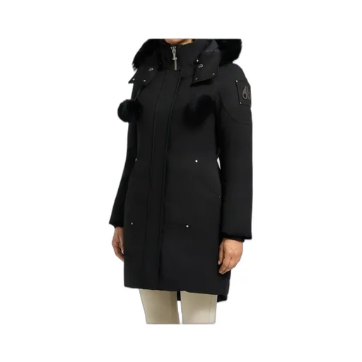 Fur Pompom Hooded Coat