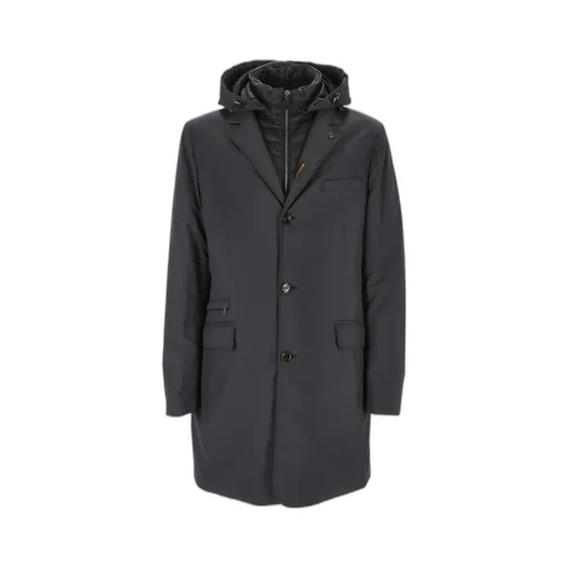 Button-Down Hooded Coat