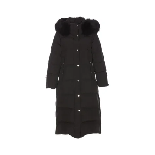 Faux Fur-Hood Padded Jacket