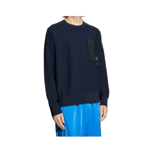 Pocket-Detail Panelled Sweater
