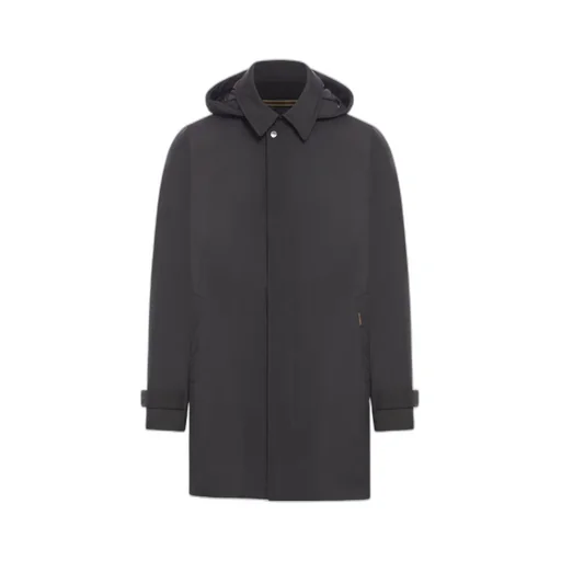 Long-Sleeved Hooded Coat