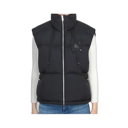 Wrap-Collar Puffer Vest