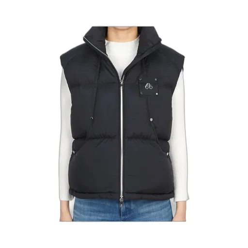 Wrap-Collar Puffer Vest