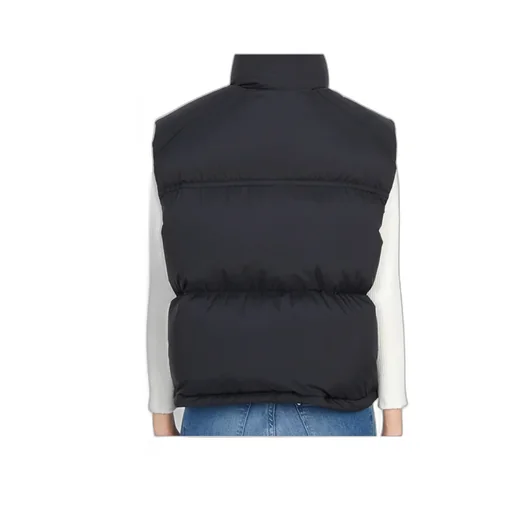 Wrap-Collar Puffer Vest