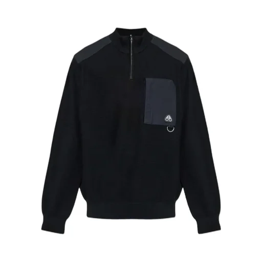 Half-Zip Panelled Sweater