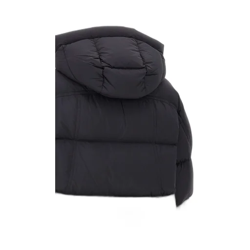 Removable-Hood Puffer Jacket