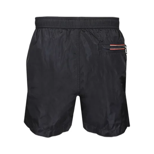 Logo Patch Detail Elastic Waist Swim Shorts