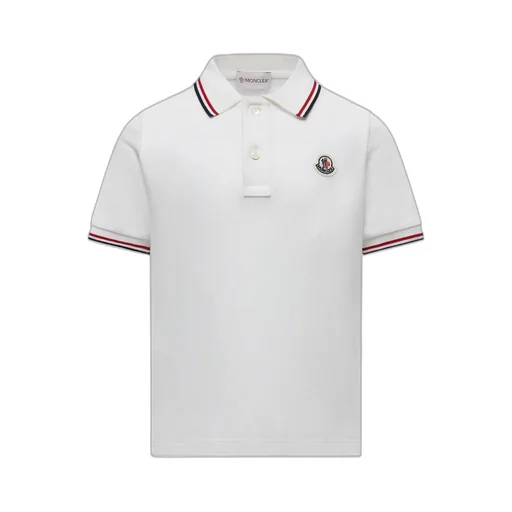 Cotton Piquet Polo Shirt With Tricolor Trim