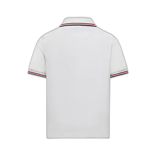 Cotton Piquet Polo Shirt With Tricolor Trim