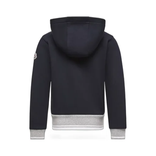 Stripe-Trimmed Cotton Zip-Up Hoodie