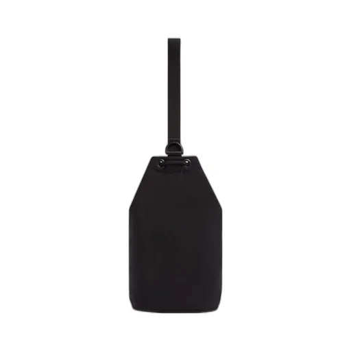 Logo Patch Drawstring Bucket Bag