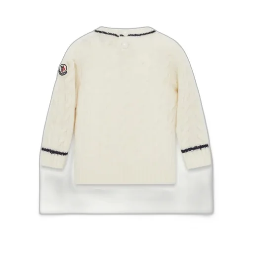 Stripe-Trimmed Wool Sweater
