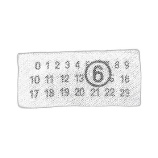 Numbers-Printed Crewneck Sweatshirt