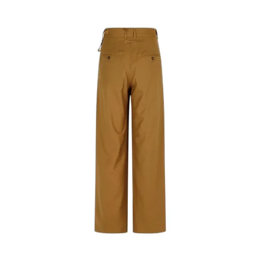 Tie-Fastened Flared Trousers