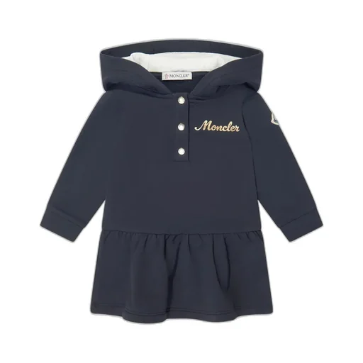 Logo-Print Hooded Dress