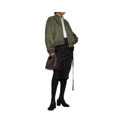 Drawstring Hem Zip-Up Jacket