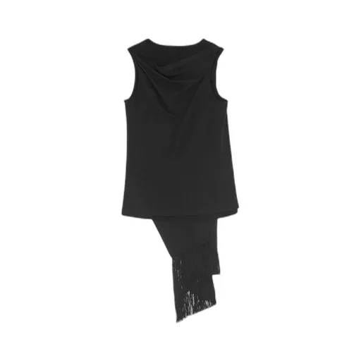 Sleeveless Draped Top