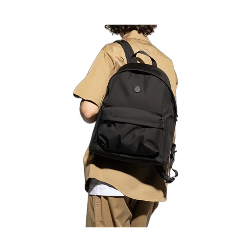 Logo Patch Zipped Backpack