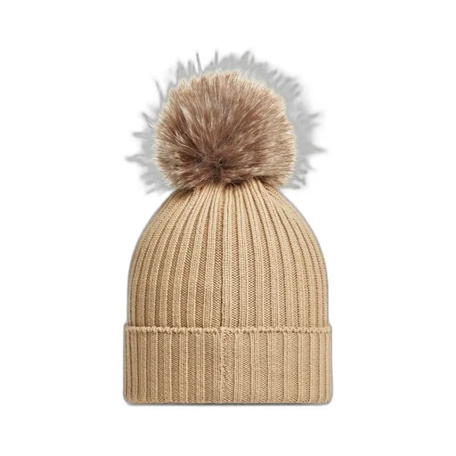Wool Beanie With Pom Pom