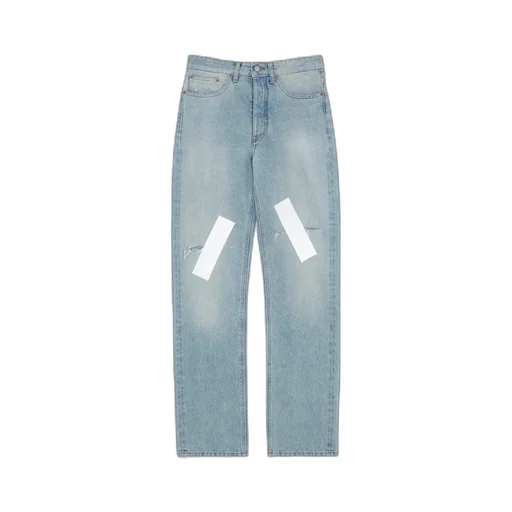 Distressed Taped Jeans
